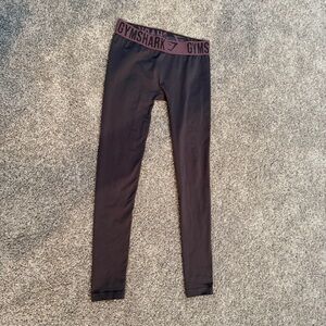 Gymshark Small Womens Seamless Workout Leggings, Purple/Plum